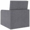 vidaXL Sillón convertible tela gris claro