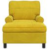 vidaXL Sill&oacute;n reclinable Amarillo 91 x 157 x 91 cm Terciopelo