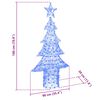 vidaXL &Aacute;rbol de Navidad con 240 LED Azul 180 cm Acr&iacute;lico