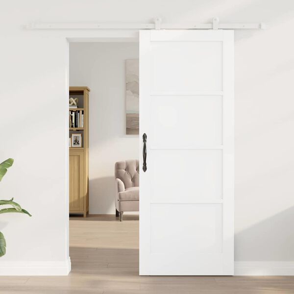 vidaXL Puerta Corredera ORKDAL 78 x 202 cm Madera de pino macizo