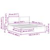 vidaXL Estructura de cama con cabecera Gris Claro 180 x 200 cm