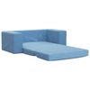 vidaXL Sof&aacute; cama de ni&ntilde;os 2 plazas felpa suave azul