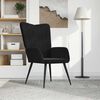 vidaXL Sill&oacute;n de relax de terciopelo negro