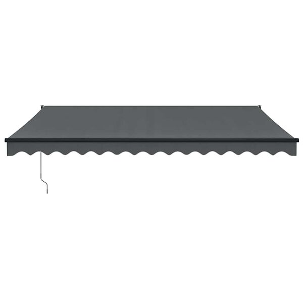 vidaXL Toldo retr&aacute;ctil autom&aacute;tico gris antracita 4x3 m