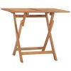 vidaXL Mesa de comedor plegable para jard&iacute;n madera de teca 90x60x75 cm