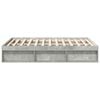 vidaXL Estructura de cama gris hormig&oacute;n 150x200 cm