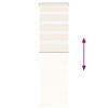 vidaXL Estor cebra beige m&aacute;rmol tejido ancho 45,9 cm poli&eacute;ster