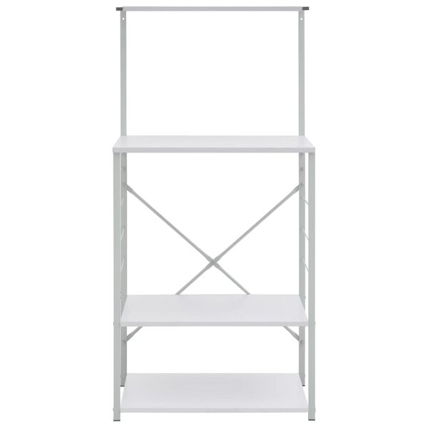 vidaXL Armario para microondas madera ingenier&iacute;a blanco 60x39,6x123 cm