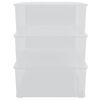 vidaXL Cajas de almacenaje apilables 3 uds pl&aacute;stico 25 L