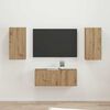 vidaXL Conjunto de mueble de TV 2 pcs Roble artesanal