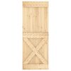 vidaXL Puerta NARVIK Natural 80 x 210 cm Madera de Pino S&oacute;lido