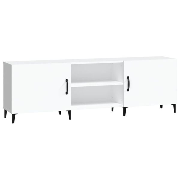 vidaXL Mueble para TV madera de ingenier&iacute;a blanco 150x30x50 cm