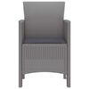 vidaXL Silla de Jardín 2 pcs Gris claro 53 x 49 x 85 cm PP