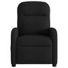vidaXL Sill&oacute;n reclinable de masaje de tela negro