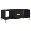 vidaXL Mesa de centro madera contrachapada negro 102x50x40 cm