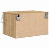 vidaXL Mesita de noche de pared Roble artesanal 50 x 36 x 30 cm