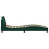 vidaXL Estructura de cama Dover terciopelo verde oscuro 90x200cm
