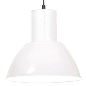 vidaXL L&aacute;mpara colgante redonda 25 W blanca 28,5 cm E27