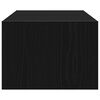 vidaXL Mueble de TV con luces LED roble negro 100X35,5x25 cm