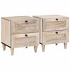 vidaXL Mesa de noche 2 uds. Blanco 40 x 33 x 46 cm