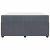 vidaXL Estructura de cama con colch&oacute;n Gris oscuro 160 x 200 cm tela