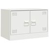 vidaXL Muebles para TV 2 unidades acero blanco 67x39x44 cm