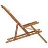 vidaXL Silla de playa plegable madera maciza de eucalipto y tela taupe