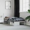 vidaXL Estructura cama sin colchón con cabecero metal blanco 90x190 cm