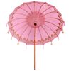 vidaXL Parasol Balin&eacute;s Rosa 215 x 215 x 260 cm Algod&oacute;n