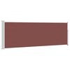 vidaXL Toldo lateral retr&aacute;ctil de jard&iacute;n marr&oacute;n 100x314 cm