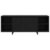 vidaXL Gabinete de TV Roble Negro 120 x 30 x 40,5 cm