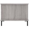 vidaXL Mesa de centro madera contrachapada gris Sonoma 90x50x40 cm
