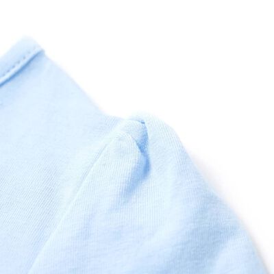 Camiseta infantil azul claro 92