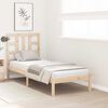 vidaXL Estructura de cama madera maciza 75x190 cm