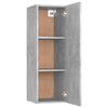 vidaXL Mueble para TV madera contrachapada gris hormigón 30,5x30x90 cm