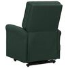 vidaXL Sill&oacute;n elevable tela verde oscuro