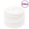 vidaXL Cuerda de barco polipropileno blanco intenso 14 mm 250 m