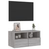 vidaXL Mueble de pared TV madera de ingenier&iacute;a Sonoma gris 60x30x30 cm