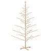 vidaXL Árbol de Navidad de madera Natural 210 cm Madera maciza de pino