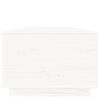 vidaXL Mesa de centro de madera maciza de pino blanco 100x50x35 cm