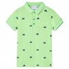Polo infantil verde ne&oacute;n 116