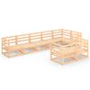 vidaXL Juego de muebles de jard&iacute;n 8 piezas madera maciza de pino