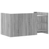 vidaXL Mesa de centro madera de ingenier&iacute;a gris Sonoma 100x50x50 cm