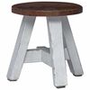 vidaXL Taburete Natural 22 x 22 x 24 cm Madera de Caoba