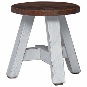vidaXL Taburete Natural 22 x 22 x 24 cm Madera de Caoba