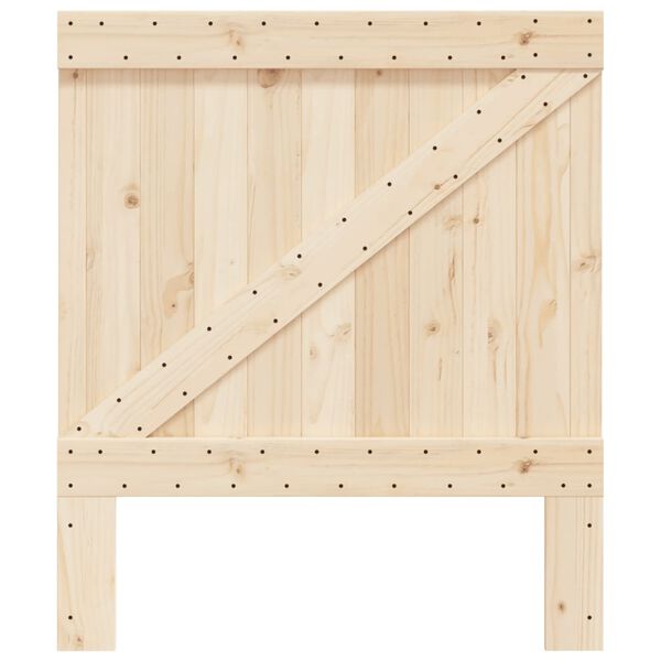 vidaXL Cabecero de madera maciza de pino 90x104 cm