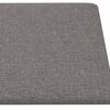 vidaXL Paneles de pared 12 uds tela gris claro 60x30 cm 2,16 m²