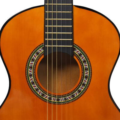 vidaXL Set de guitarra clásica para niños principiantes 8 pzas 1/2 34"