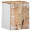 vidaXL Armario colgante ba&ntilde;o madera maciza mango 38x33,5x48 cm