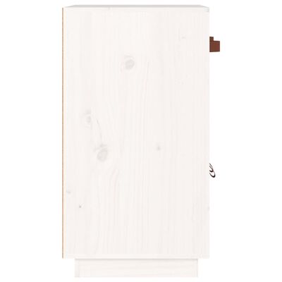 vidaXL Aparador de madera maciza de pino blanco 65,5x40x75 cm